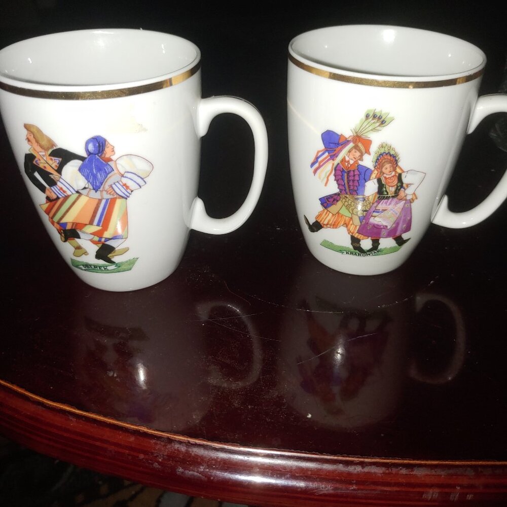 Favolina Traditional Coffee Mug, Set of 2.